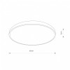 AGNES ROUND LED white M 3000K 8208 Nowodvorski Lighting